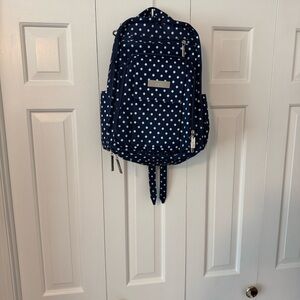 Ju-Ju-Be ~ Navy Blue — Polka Dot Baby Diaper Bag Backpack